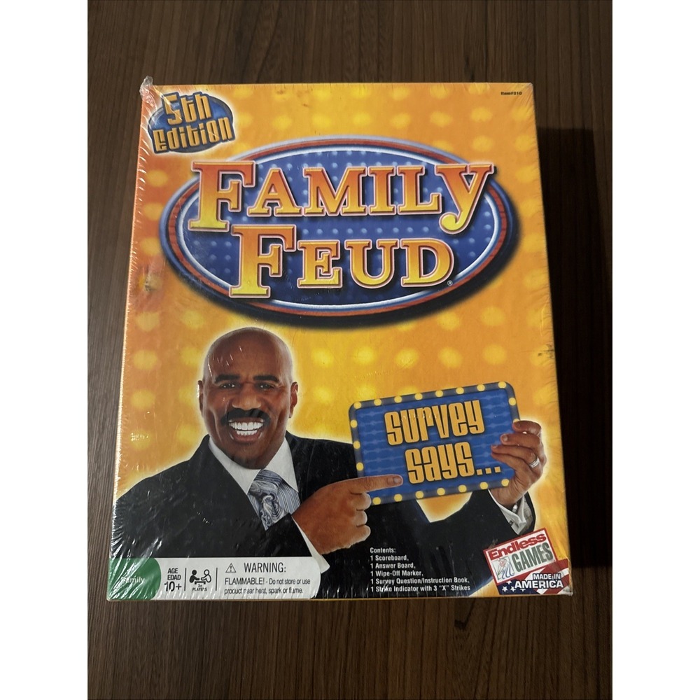 Family Feud - 6th Edition Board Game (2017) Brand New Sealed.